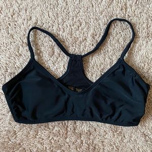 Xhilaration Black Bikini Top Razorback Knot Design